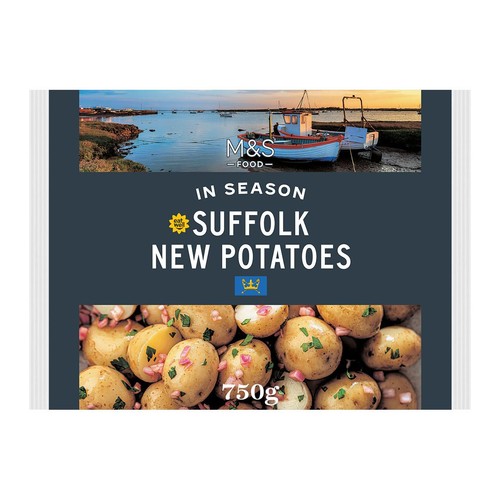 M&S IN SEASON SUFFOLK NEW POTATOES FW 750g