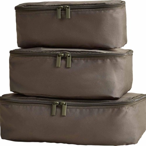 M&S 3 Pack Packing Cubes, Khaki