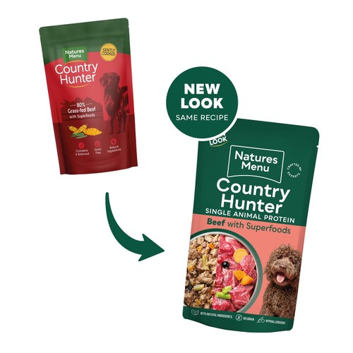 Natures Menu Country Hunter Beef Wet Dog Food Pouches