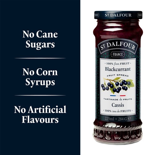 St Dalfour Blackcurrant Fruit Spread