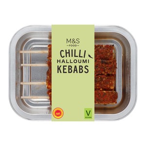 M&S Grill 4 Chilli Halloumi Kebabs