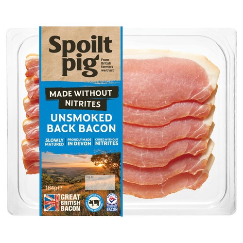 Spoiltpig British Made Without Nitrites Unsmoked Back Bacon