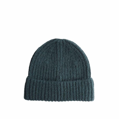M&S Kids Plain Beanie Hat 1-3Y, Dark Green