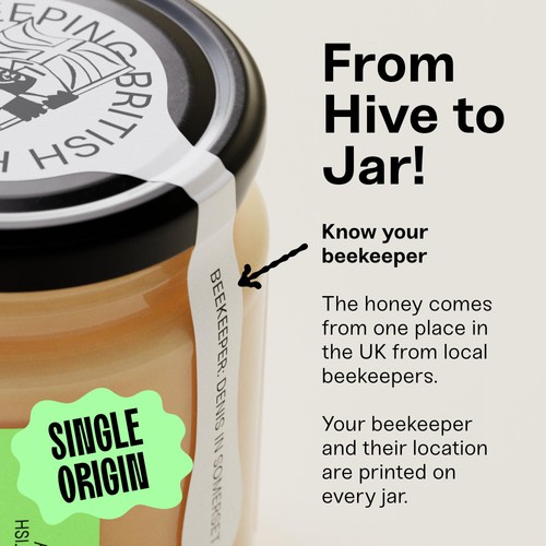 Black Bee Honey British Spring Set Honey