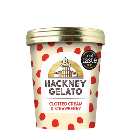 Hackney Gelato Clotted Cream & Strawberries Gelato