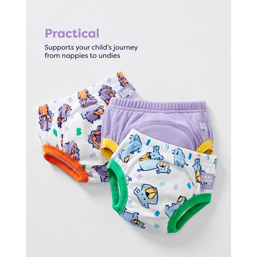 Bambino Mio, Reusable Potty Training Pants, 3 Pack, BOLD, 2-3 years