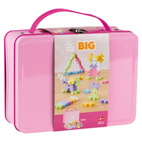 Plus-Plus Big Metal Pink Suitcase 70pc