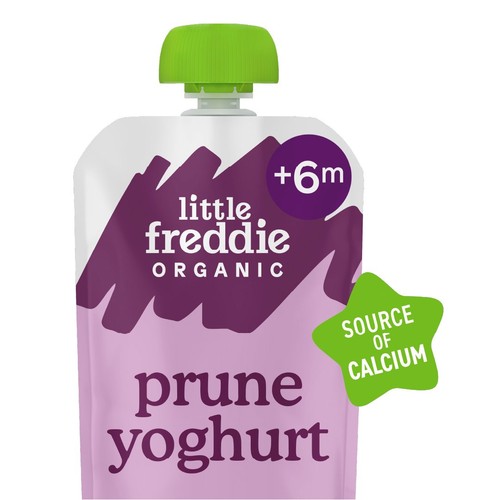 Little Freddie Prune Yoghurt with Oats Baby Food Pouch 6+ Months