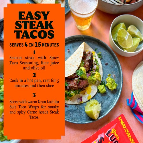 Gran Luchito Soft Taco Shell Tortilla Wraps