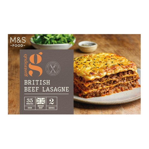 M&S Gastropub Beef Lasagne