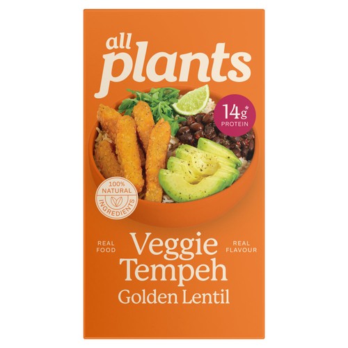 all plants Veggie Tempeh Golden Lentils
