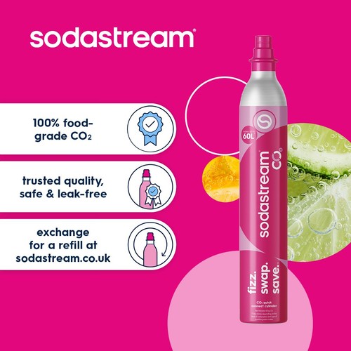 SodaStream Quick Connect System Spare CO2 Gas Cylinder