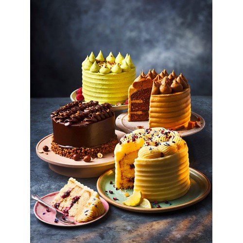 M&S Collection Pistachio & Raspberry Cake