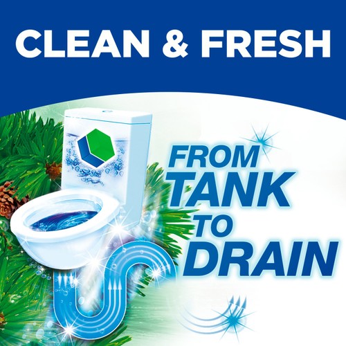 Bloo Toilet Blocks, Toilet Cleaner Block with Cleaning and Foaming Action