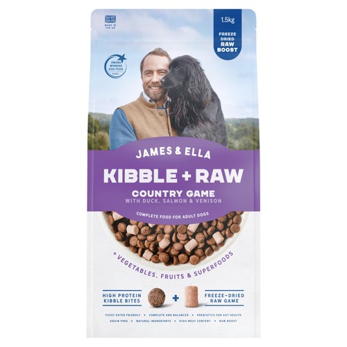 James & Ella Raw Kibble + Freeze Dried Game Dry Dog Food