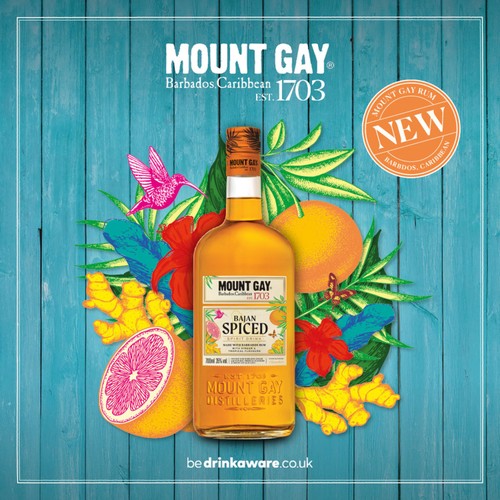 Mount Gay Bajan Spiced Rum based Spirit, 70cl