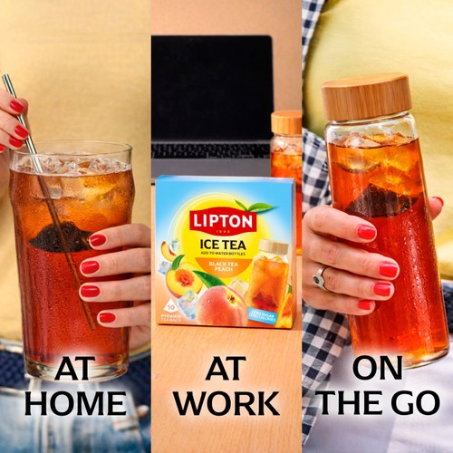 Lipton Iced Tea Cold Brew Peach Fruit Tea Bags