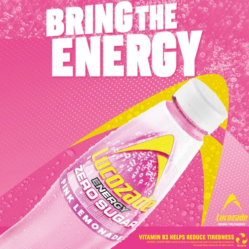 Lucozade Energy Zero Pink Lemonade