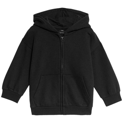 M&S Boys Zip Hoodie, 5-6, Years, Black