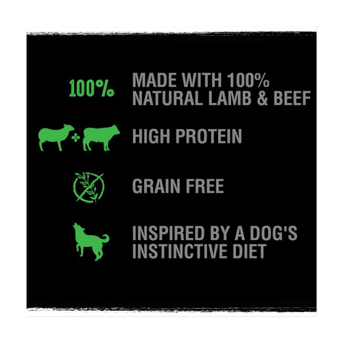 Crave Natural Grain Free Adult Complete Dry Dog Food Lamb & Beef 