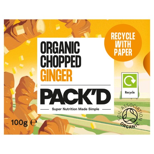 PACK'D Organic Chopped Ginger