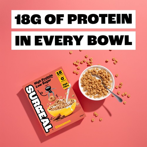 Surreal High Protein Low Sugar Cinnamon Cereal