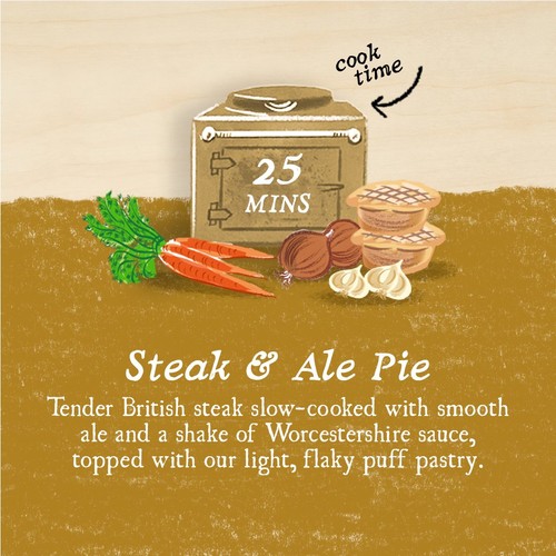 Charlie Bigham's Steak & Ale Ceramic Pie For 1