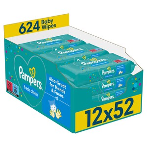 Pampers Baby Wipes Scented 12 x 52 per pack