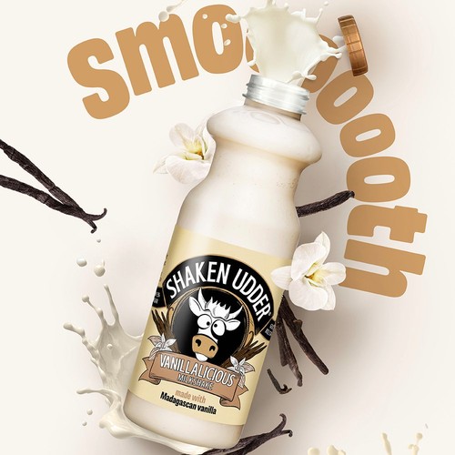 Shaken Udder Vanillalicious Vanilla Flavoured Milkshake