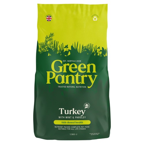 Green Pantry Dental Health Support Natural Dog Food Turkey, Mint & Parsley