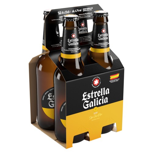 Estrella Galicia Gluten Free Premium Spanish Lager Beer Bottles 5.5%
