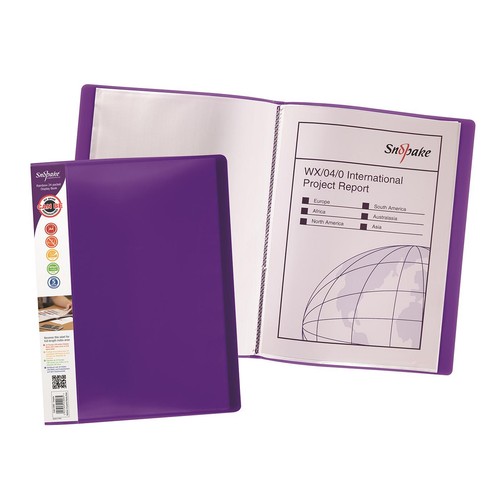 Snopake Rainbow Display Book. 24 Pocket / 48 Sides to view