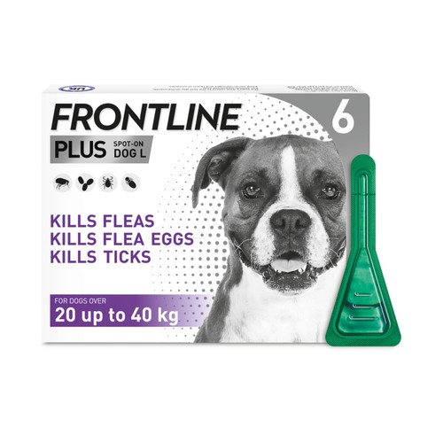 FRONTLINE Plus Flea & Tick Treatment Large Dog 20-40kg