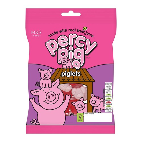 M&S Percy Pig Piglet Fruit Gums