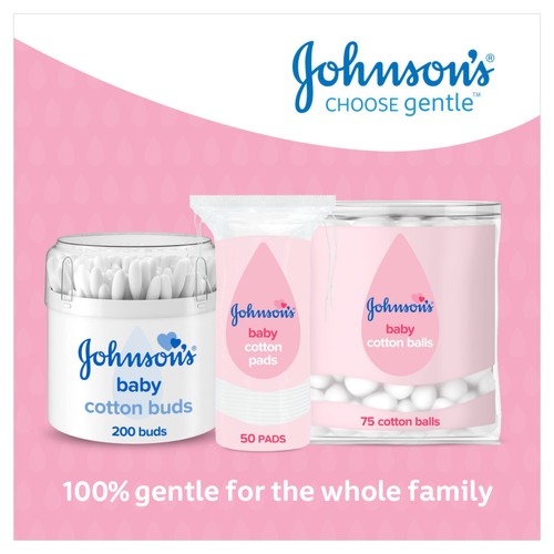 Johnson's Baby Cotton Pads- 50 Pads