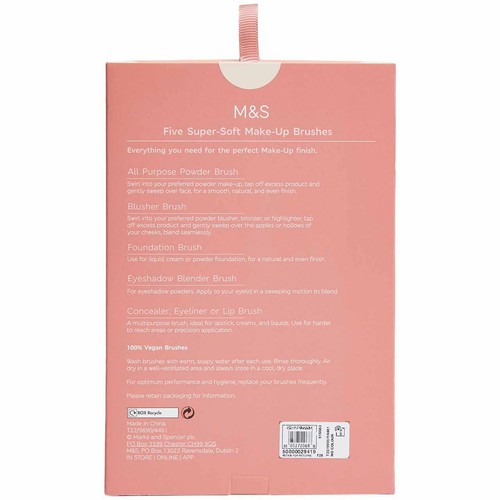 M&S Bloom Accessories Makeup Brush Set