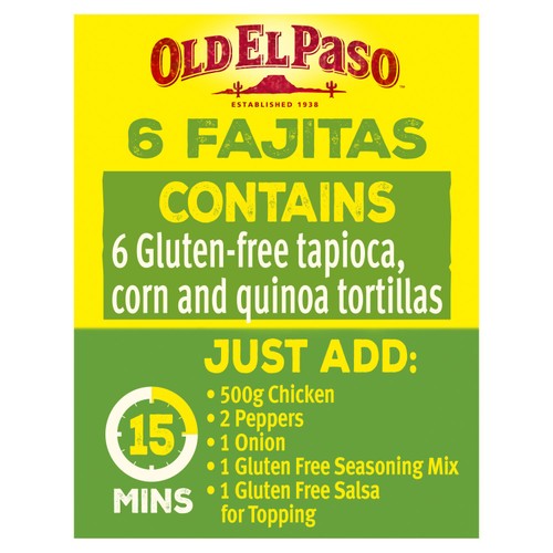 Old El Paso Gluten Free Tortilla Fajita Wraps