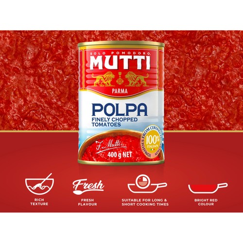 Mutti Polpa Finely Chopped Italian Tomatoes