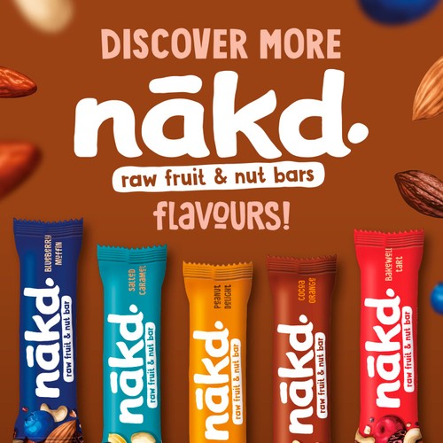nakd. Cocoa Delight Fruit & Nut Bars Multipack