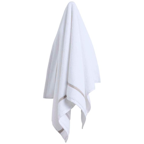 M&S X Kelly Hoppen Beretta Stitch Towel, Bath Towel, Taupe