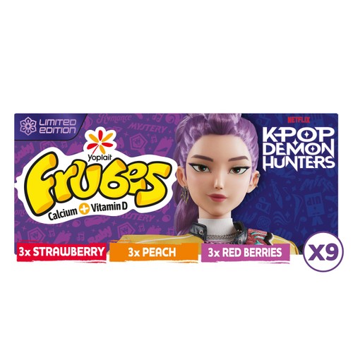 Frubes Kids Strawberry, Red Berry & Peach Yoghurt Tubes