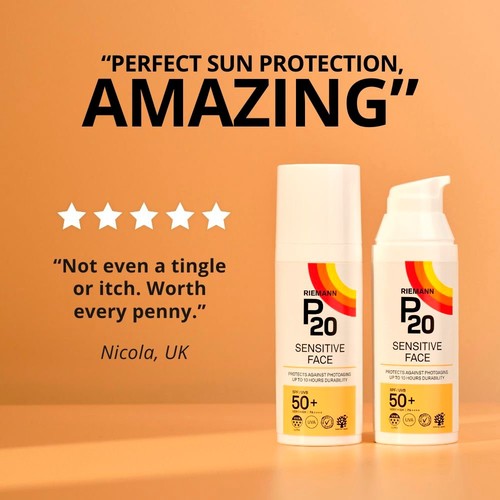 P20 Sensitive Face SPF 50+ Sun Cream