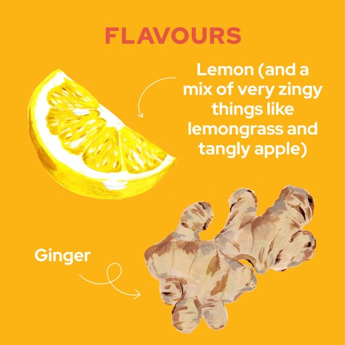 Yorkshire Tea Uplift Lemon & Ginger Fruit & Herbal Tea Bags