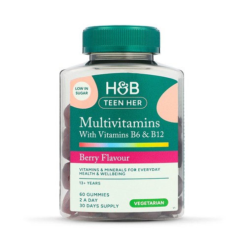 Holland & Barrett Teen Her Multivitamin with B6 & B12 Gummies Berry