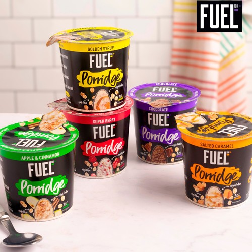 FUEL 10K High Protein Golden Syrup Porridge Oat Cereal Pot