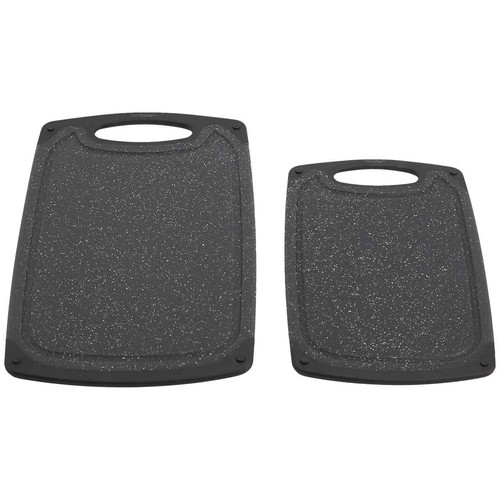 M&S Set of 2 Non Slip Chopping Boards, Granite