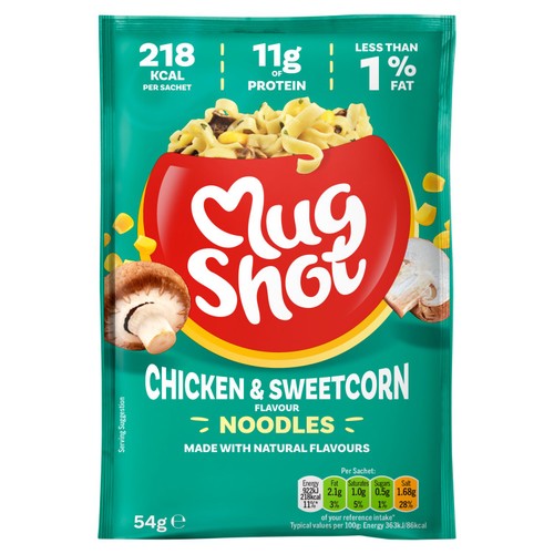 Mug Shot Chicken Noodles with Sweetcorn & Mushrooms