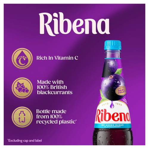Ribena Light Blackcurrant No Added Sugar Squash