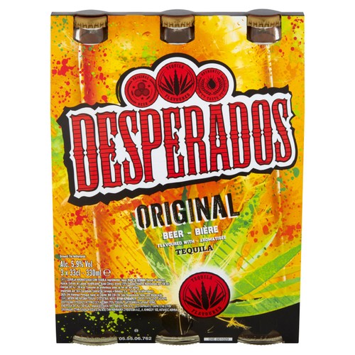 Desperados Tequila Lager Beer Bottles