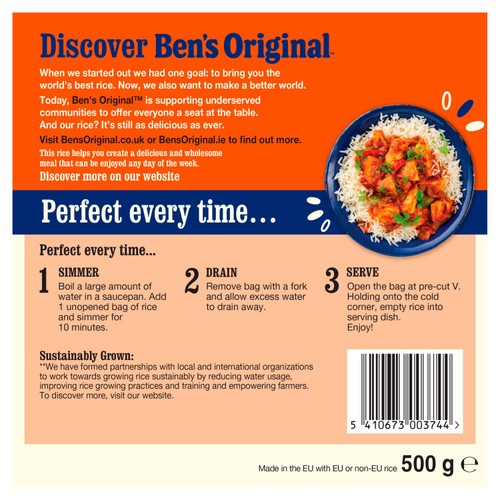 Ben's Original Boil In Bag Long Grain Rice